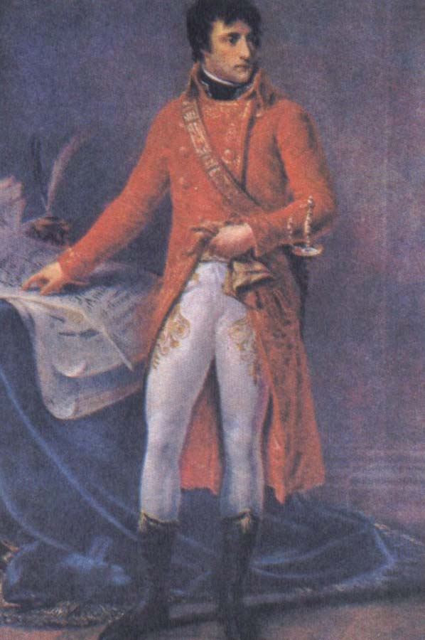strax efter det napoleon blivit forste konsul 1799 beordrade han det har magnifika portrat tet av antoine gros